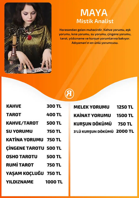 Maya Turuncu Fal Cafe online kursun dokumu yorumu tanıtım ve fiyat bilgisi görseli
