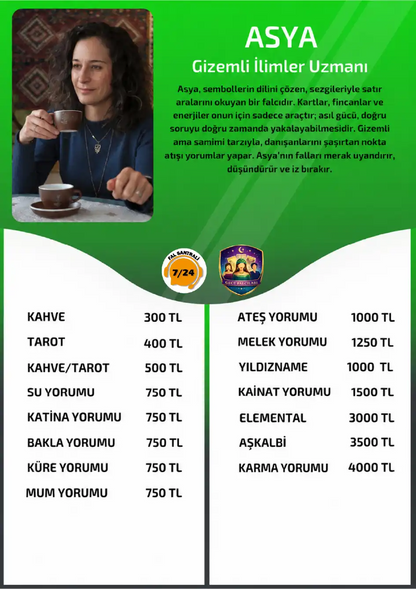 Gece Falcıları yorumcu Asya online kahve yorumu fiyat bilgisi görseli