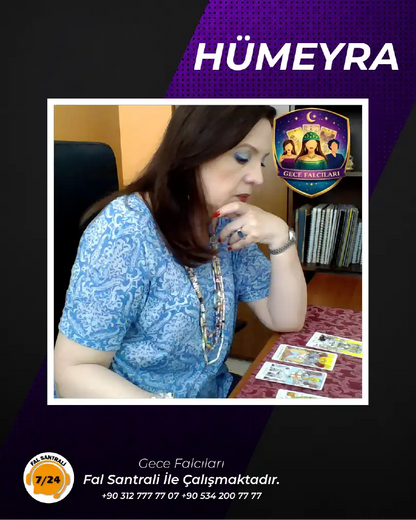 Gece Falcıları online yorumcu Hümeyra tanıtım görseli