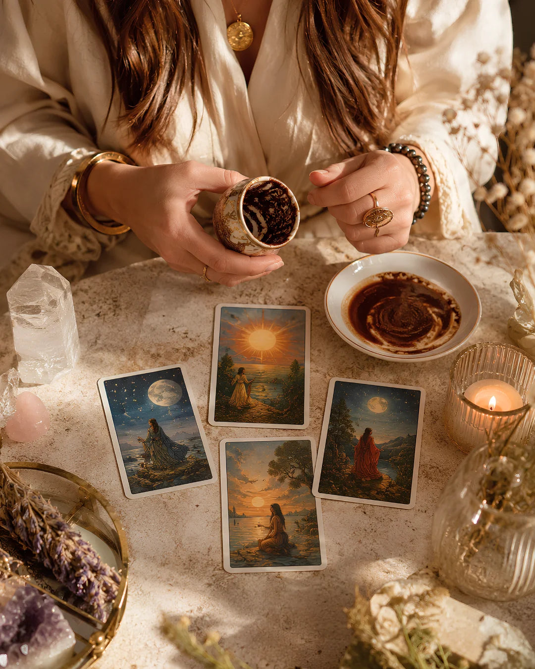 Yorumcu Karmen kahve tarot yorumu tanıtım görseli