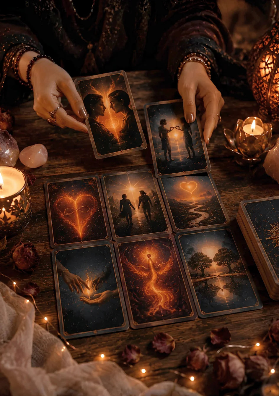 Nar Fal Cafe yorumcu İnci online İkiz Alevi tarotu görseli
