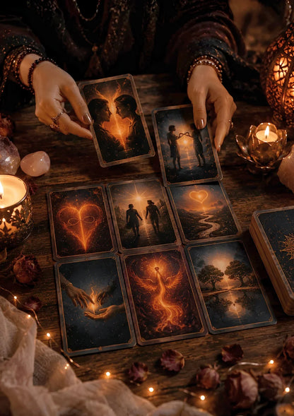 Nar Fal Cafe yorumcu İnci online İkiz Alevi tarotu görseli