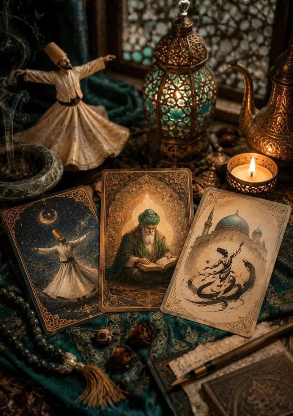 Nar Fal Cafe yorumcu İnci online Sufi tarotu görseli