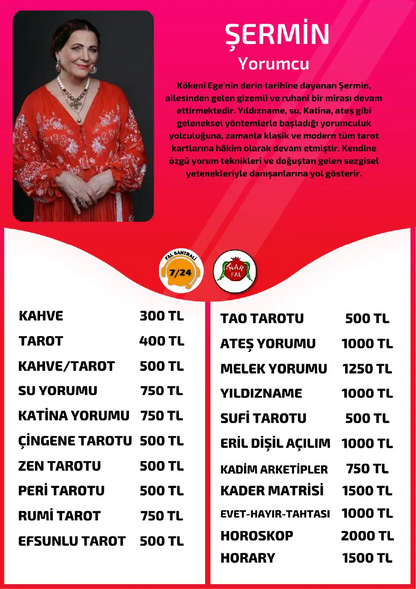 Nar Fal Cafe yorumcu Şermin online horary yorumu fiyat bilgisi görseli