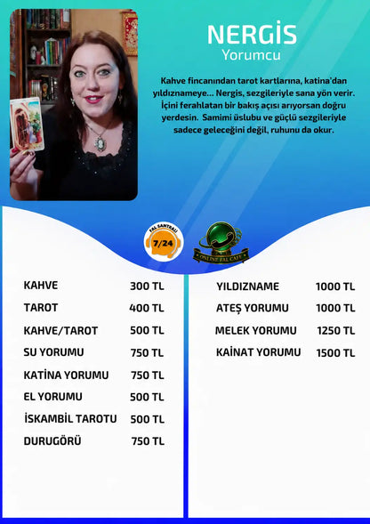 Nergis Online Fal Cafe online kahve yorumu tanıtım ve fiyat bilgisi görseli