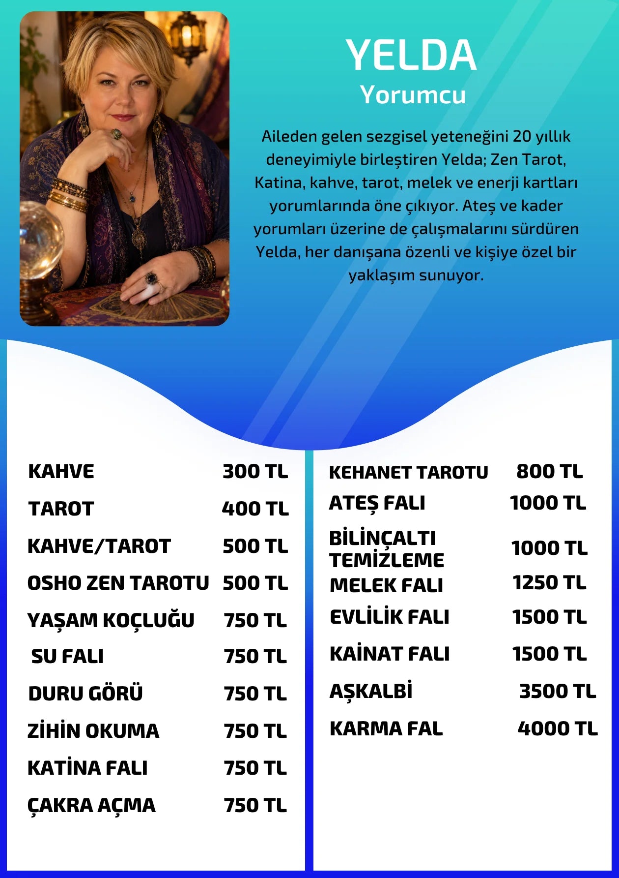 Online yorumcu Yelda Online Fal Cafe aşkalbi tanıtım ve fiyat bilgisi görseli