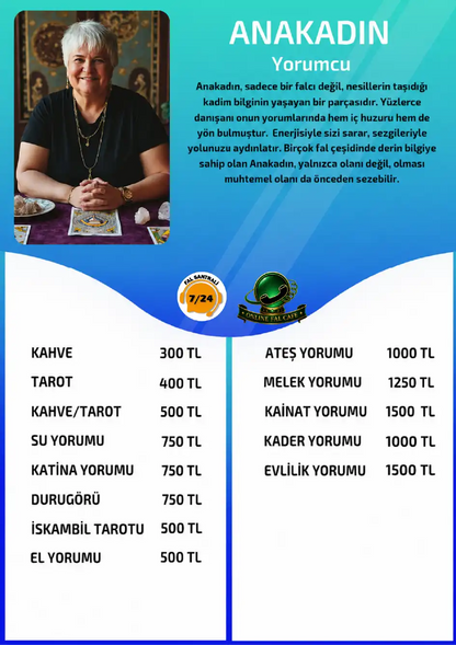Online Fal Cafe yorumcu Anakadın online evlilik yorumu fiyat bilgisi görseli