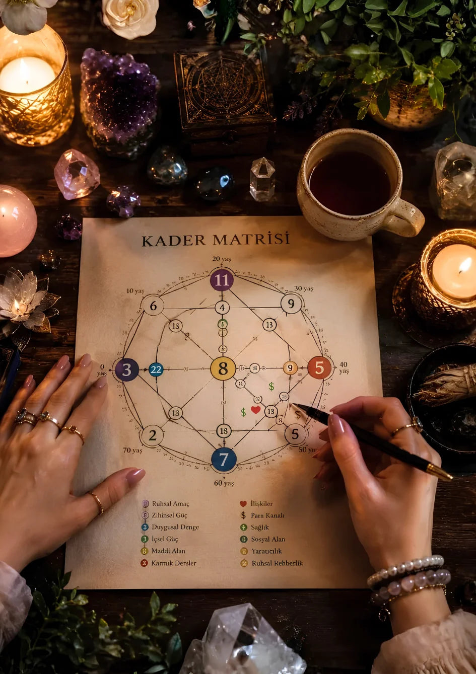 Online Fal Cafe yorumcu Ela online kader matrisi yorumu görseli