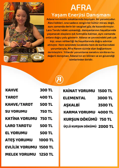 Afra Turuncu Fal Cafe online su yorumu tanıtım ve fiyat bilgisi görseli