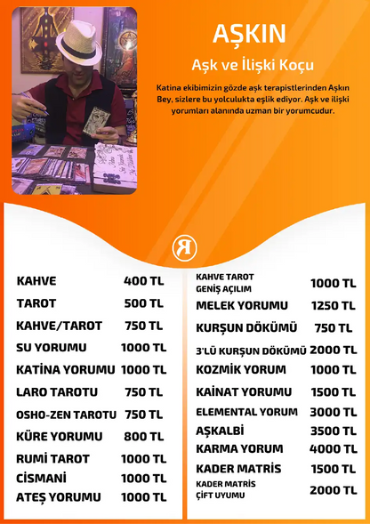 Askin Turuncu Fal Cafe online kahve yorumu tanıtım ve fiyat bilgisi görseli