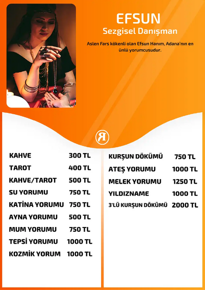 Efsun Turuncu Fal Cafe online ates yorumu tanıtım ve fiyat bilgisi görseli