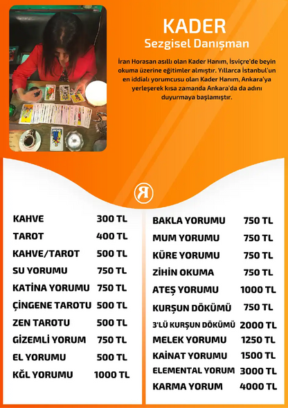Kader Turuncu Fal Cafe online kul yorumu tanıtım ve fiyat bilgisi görseli