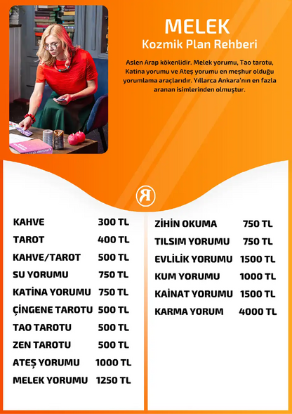 Melek Turuncu Fal Cafe online su yorumu tanıtım ve fiyat bilgisi görseli