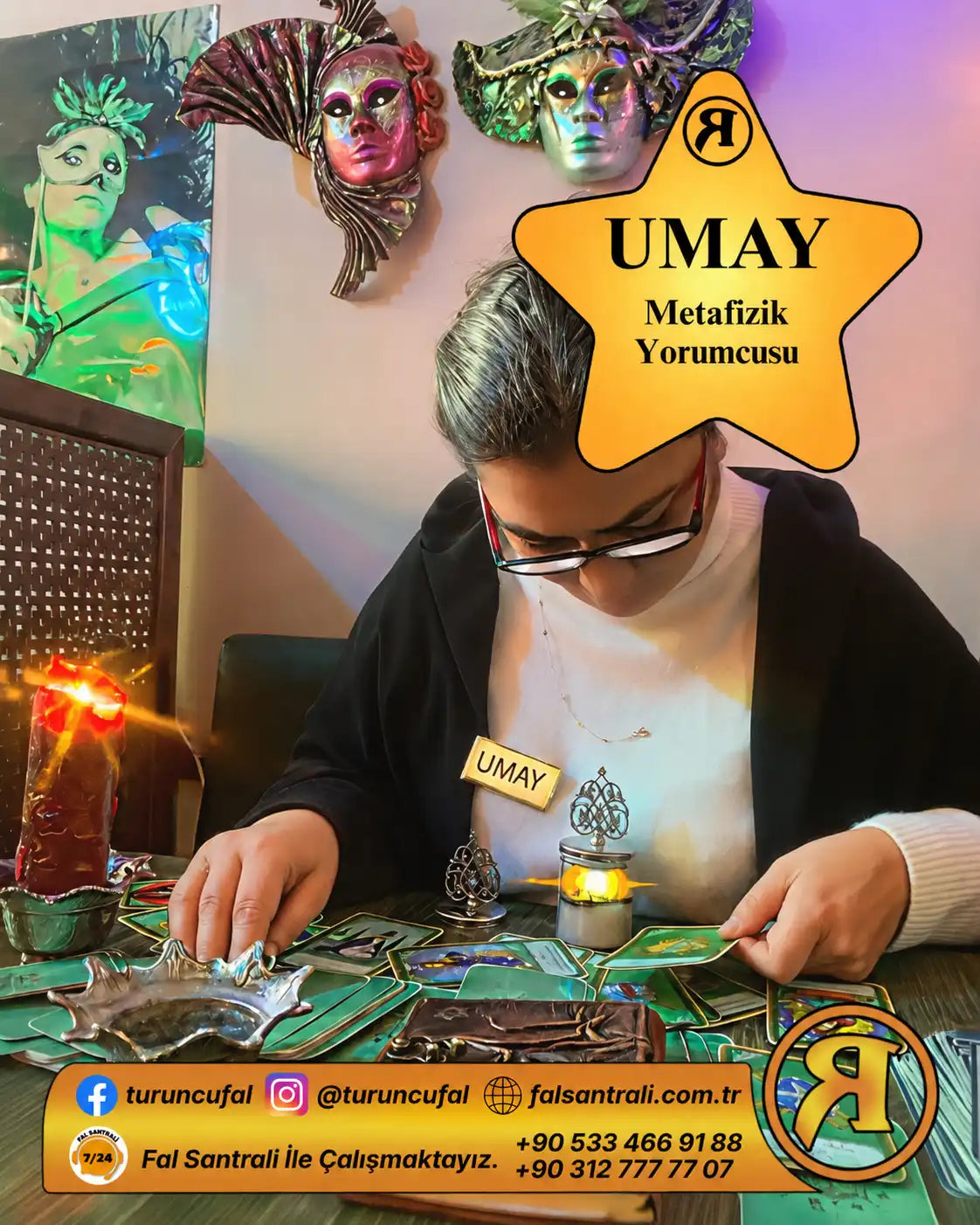 Turuncu Fal Cafe yorumcu Umay tanıtım görseli