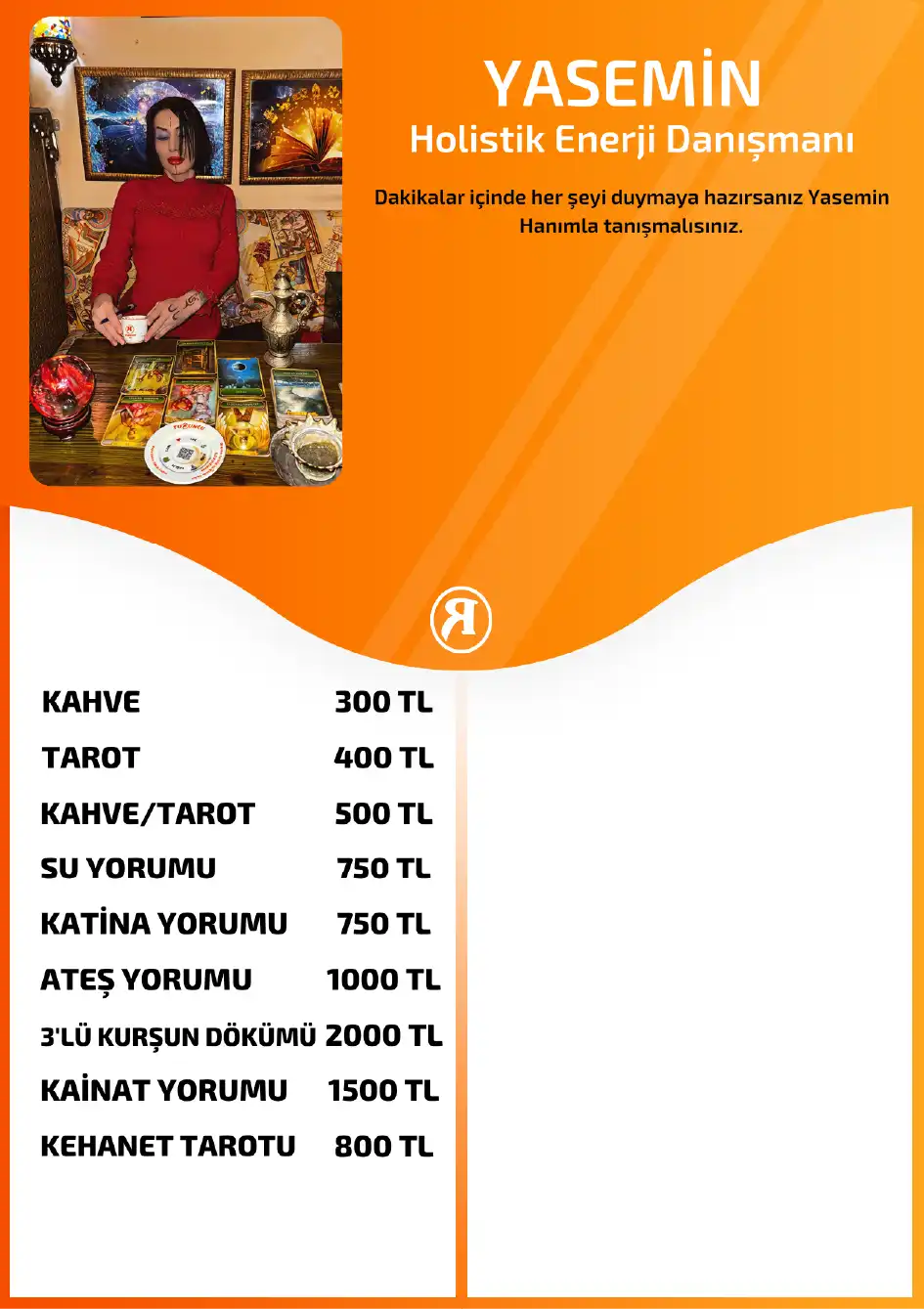 Turuncu Fal Cafe yorumcu Yasemin fiyat bilgisi görseli