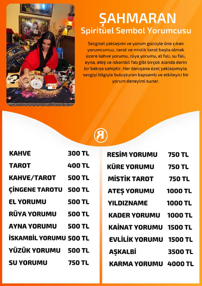 Sahmaran Turuncu Fal Cafe online askalbi yorumu tanıtım ve fiyat bilgisi görseli