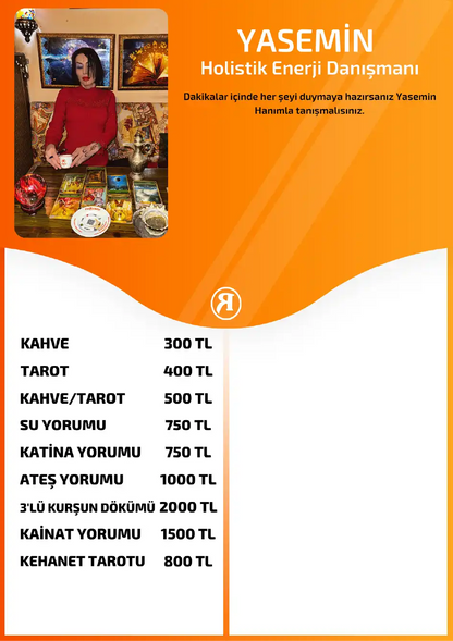 Yasemin Turuncu Fal Cafe online kahve yorumu tanıtım ve fiyat bilgisi görseli