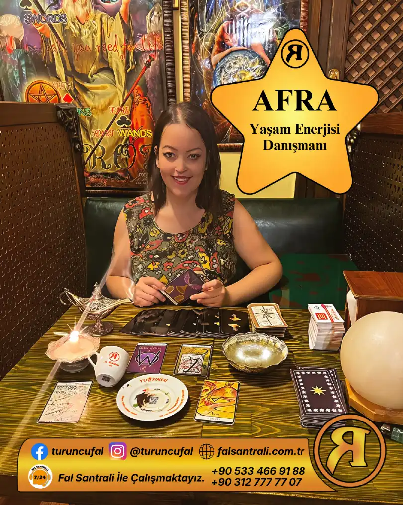 Afra Turuncu Fal Cafe online yorumcu tanıtım görseli