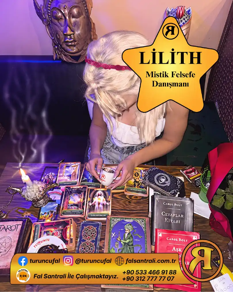 Turuncu Fal Cafe yorumcu Lilith tanıtım görseli