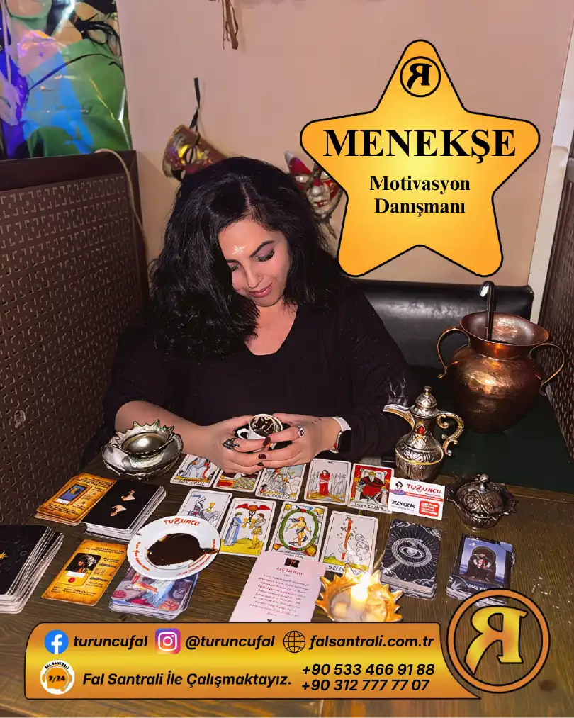 Turuncu Fal Cafe yorumcu Menekşe tanıtım görseli